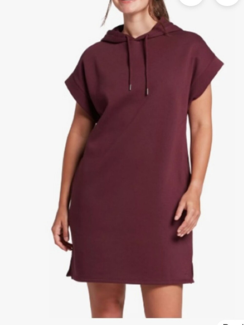 DSG X Twitch + Allison Deep Burgundy Hooded Fleece Dress